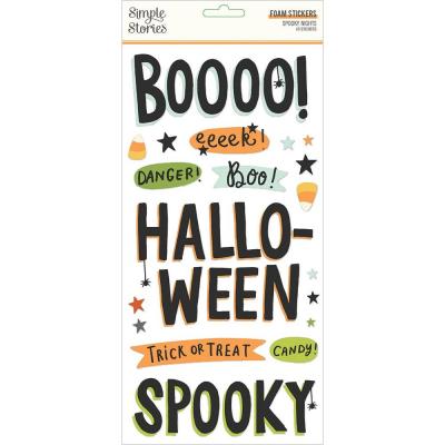 Simple Stories Spooky Nights - Foam Stickers